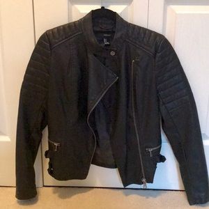 Black moto jacket